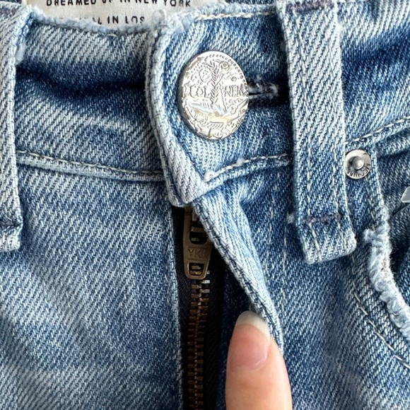 McGuire Denim Vintage Slim Raw Hem Light Wash Jeans, Size 25 - Picture 7 of 16